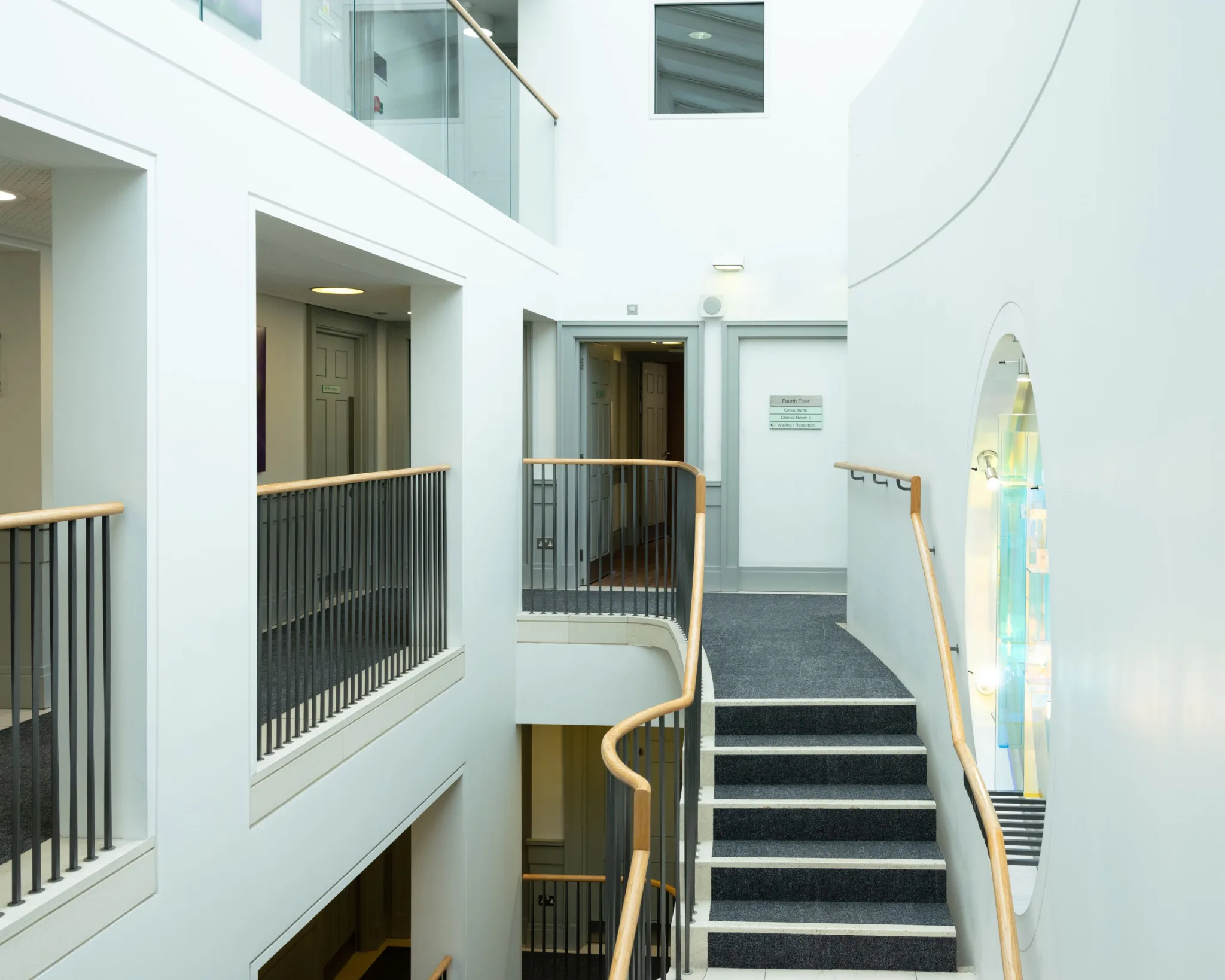 The upper floor of the London Clinic