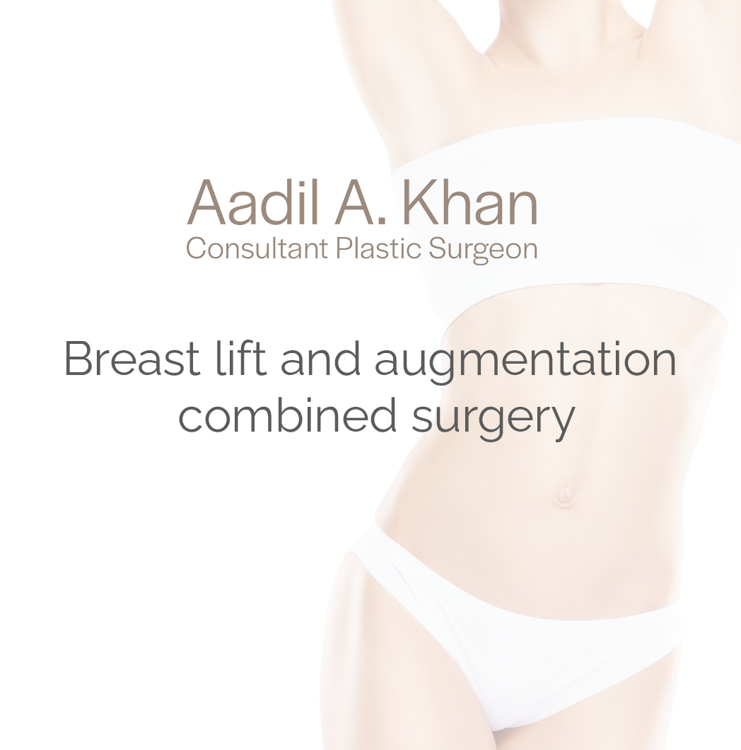 Breast lift and augmentation combined surgery